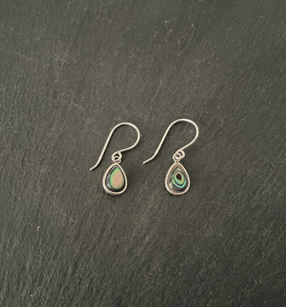 Paua Shell Teardrop Earrings image 0