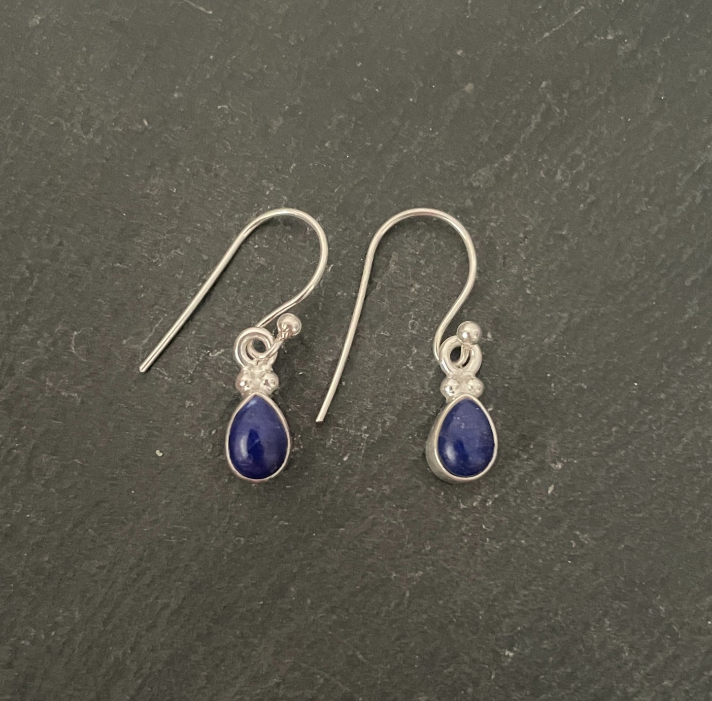 Lapis Lazuli Teardrop Earrings image 0