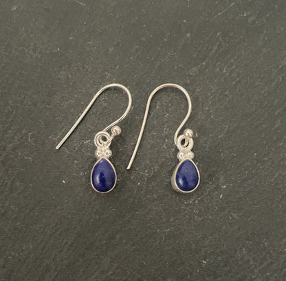 Lapis Lazuli Teardrop Earrings image 0