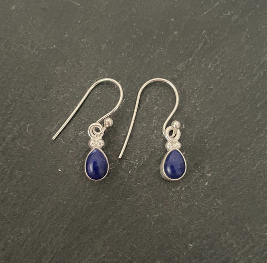 Lapis Lazuli Teardrop Earrings image 0