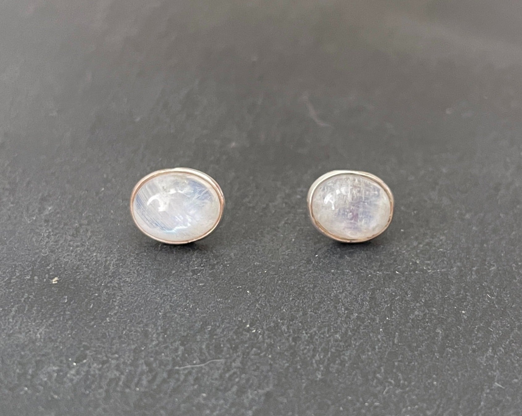 Moonstone Oval Studs image 0