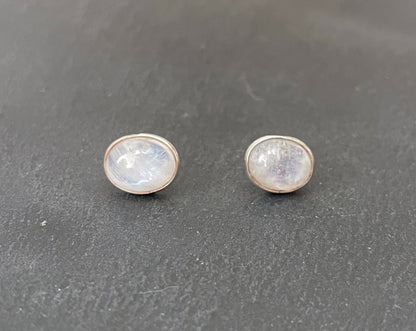 Moonstone Oval Studs image 0