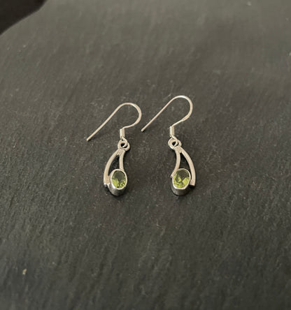Peridot and Silver Earrings image 1