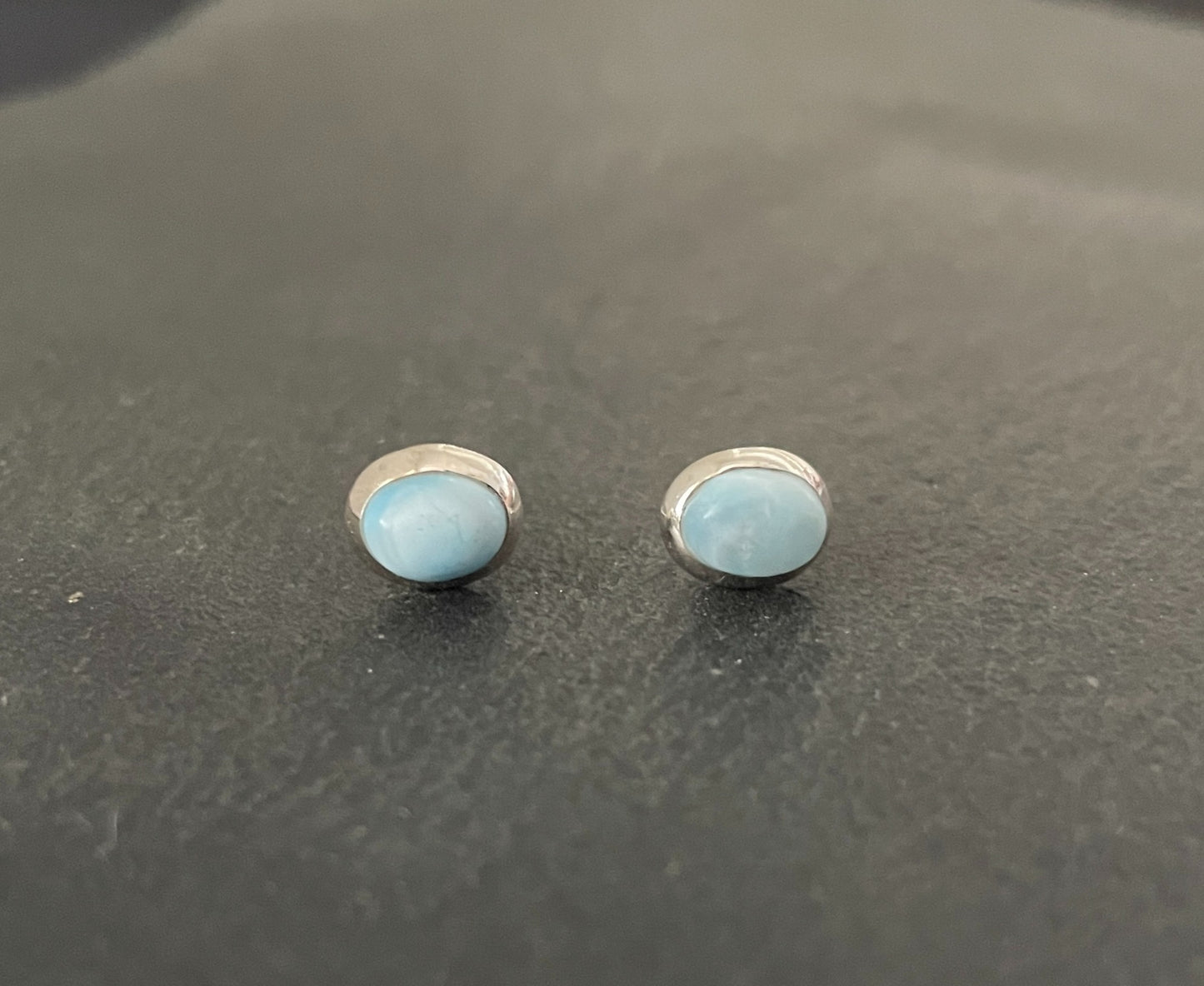 Larimar Oval Studs image 0