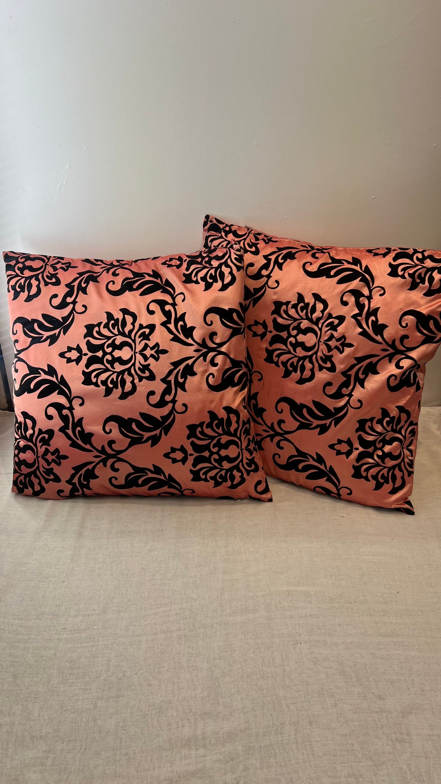 Pink and Black Cushion Covers image 0
