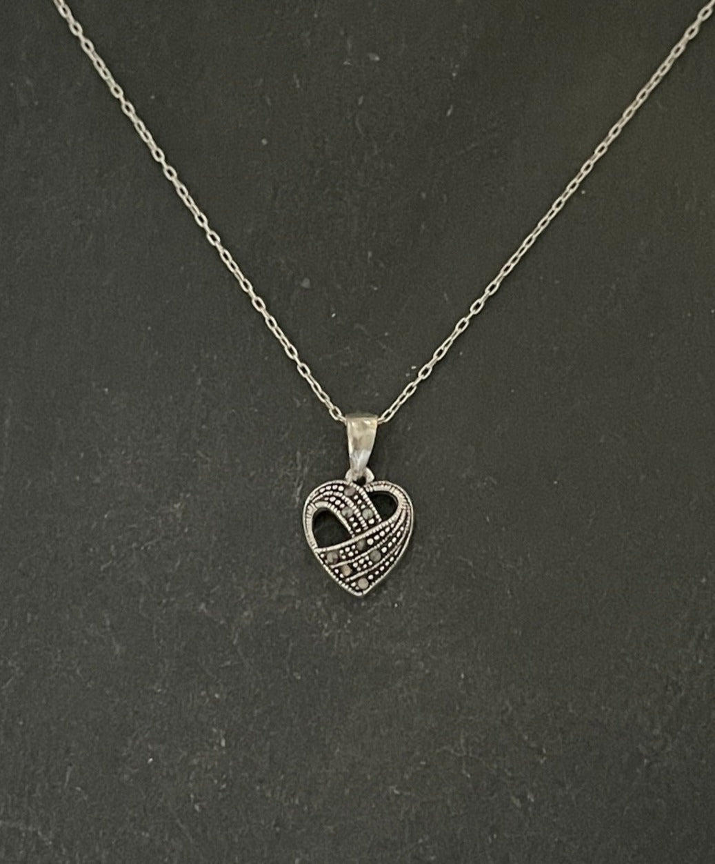 Marcasite Heart Pendant image 0