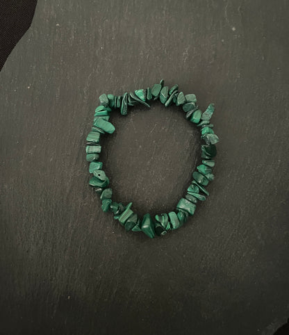 Malachite Chip Bracelet image 1
