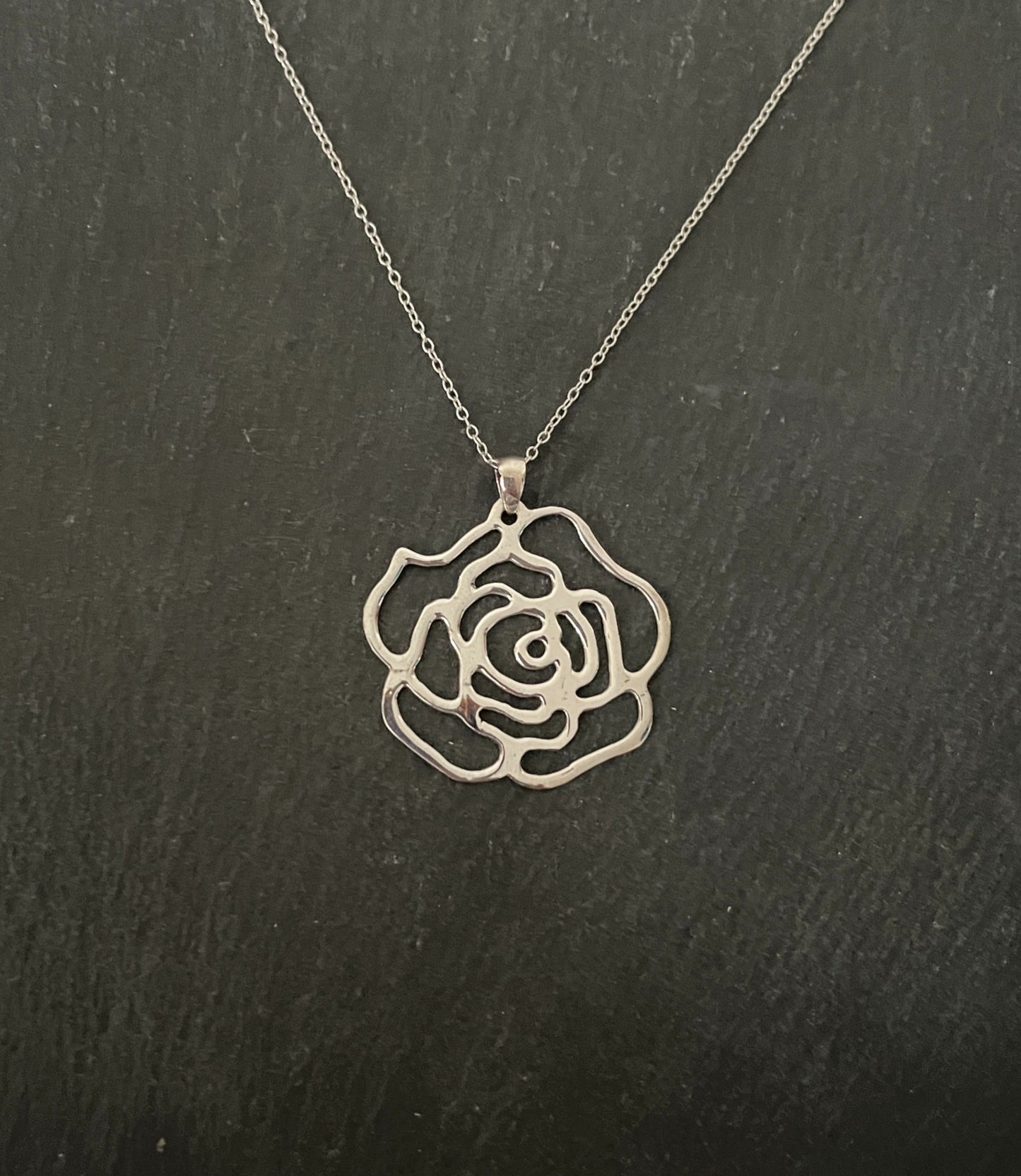 Silver Rose Pendant image 0