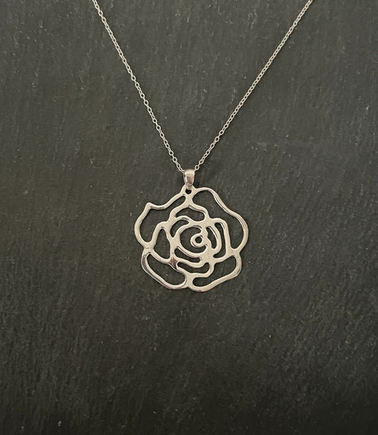 Silver Rose Pendant image 0