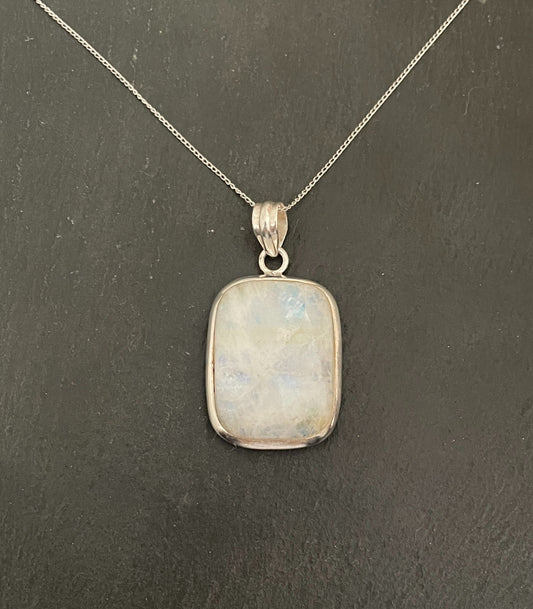Moonstone Rectangle Pendant image 0