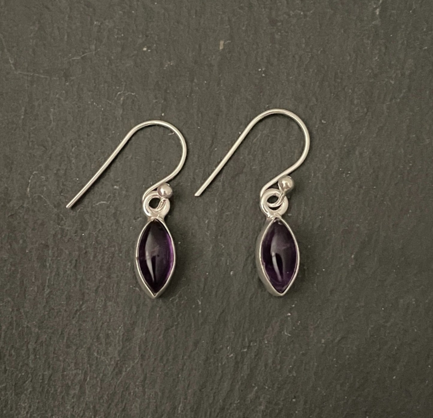 Amethyst Drop Earrings image 0