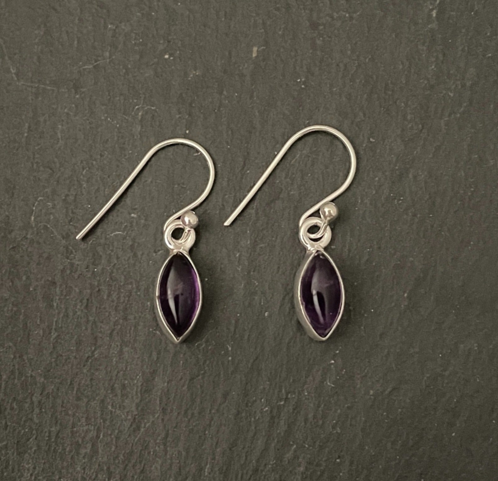 Amethyst Drop Earrings image 0
