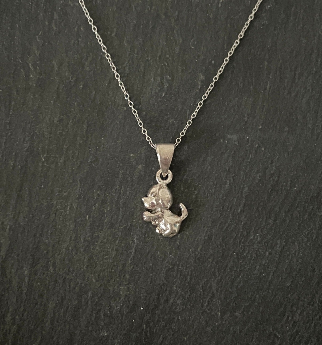 Silver Puppy Pendant image 0