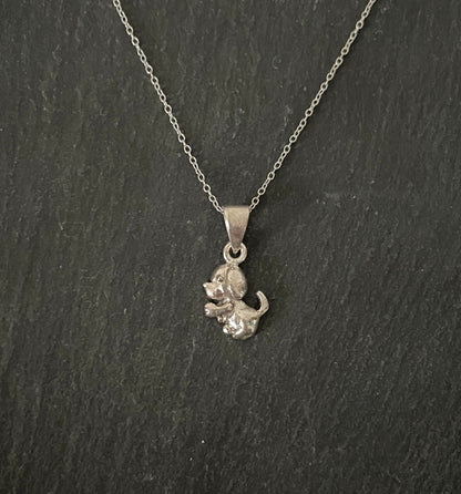 Silver Puppy Pendant image 0