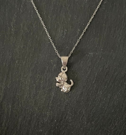 Silver Puppy Pendant image 0