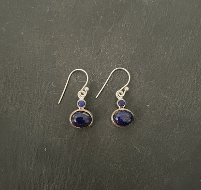 Lapis Lazuli and Silver Earrings image 0