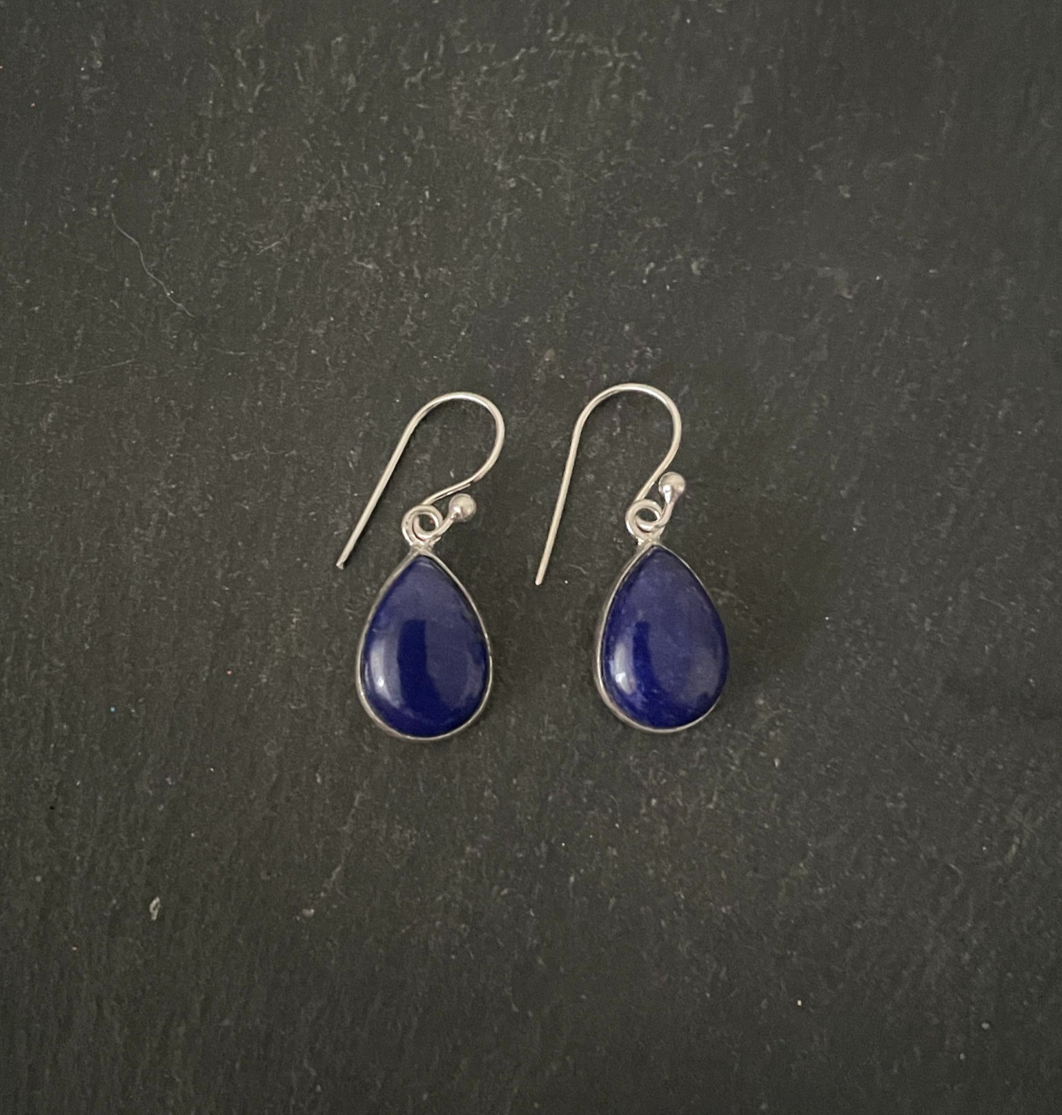 Lapis Lazuli Teardrop Earrings image 0