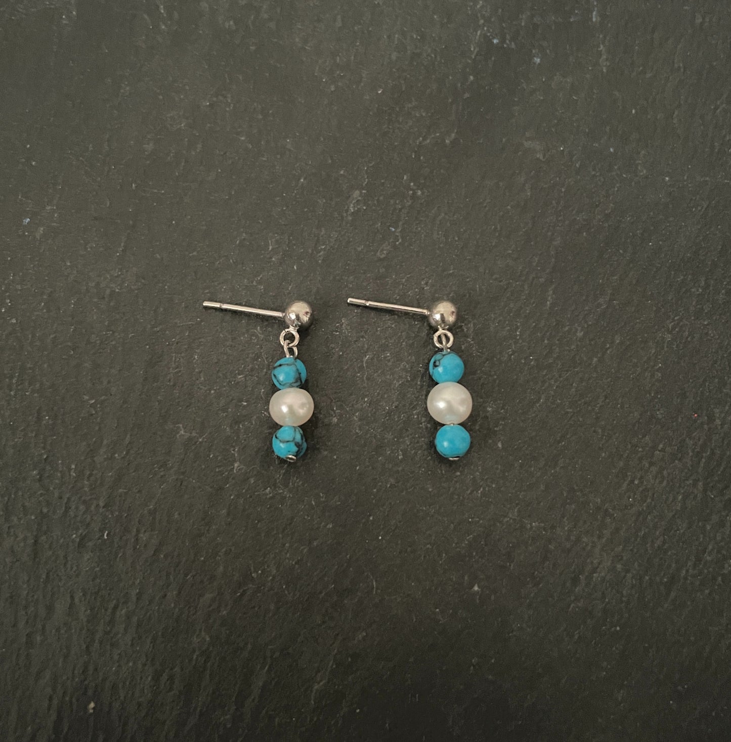 Pearl and Gemstone Earrings image 0