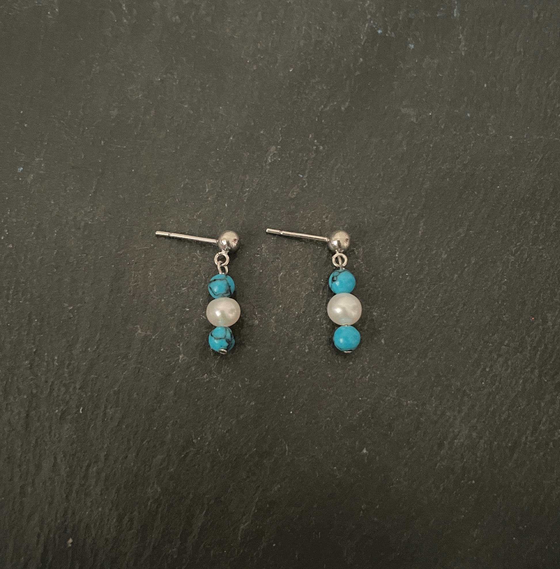 Pearl and Gemstone Earrings image 0