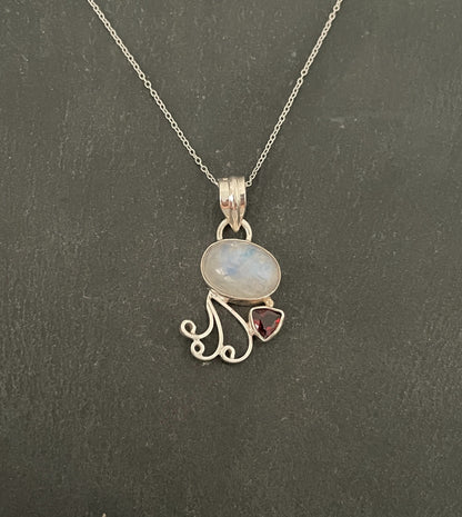 Two Stone Moonstone Pendant image 0