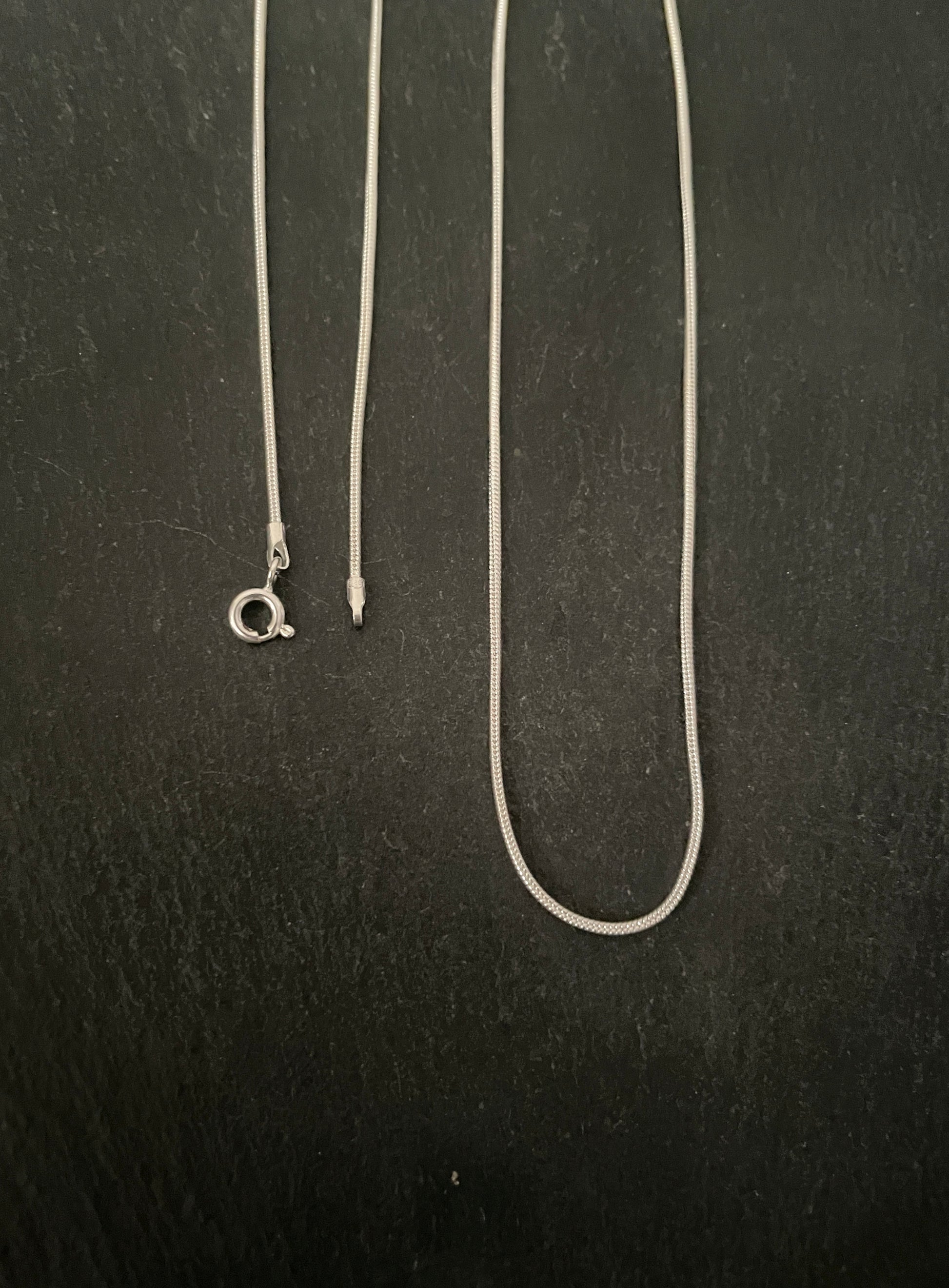 Sterling Silver Snake 1.2mm Chain image 0