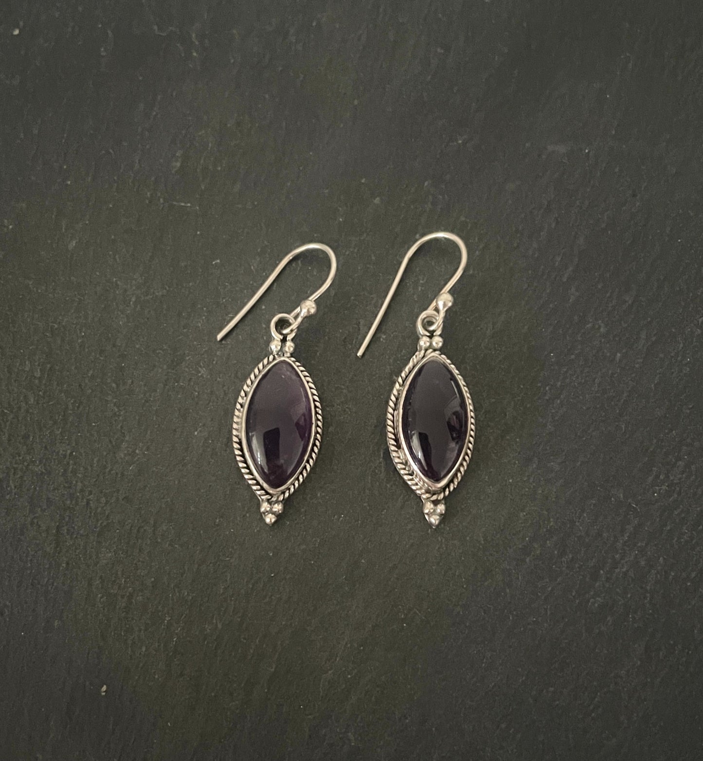 Amethyst Drop Earrings image 0