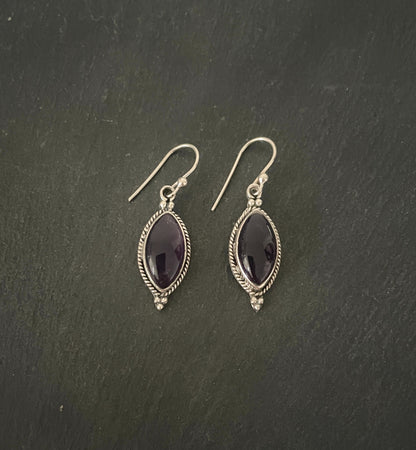 Amethyst Drop Earrings image 0