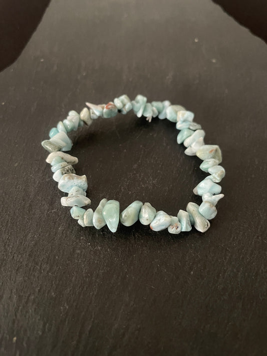 Larimar Chip Bracelet image 0