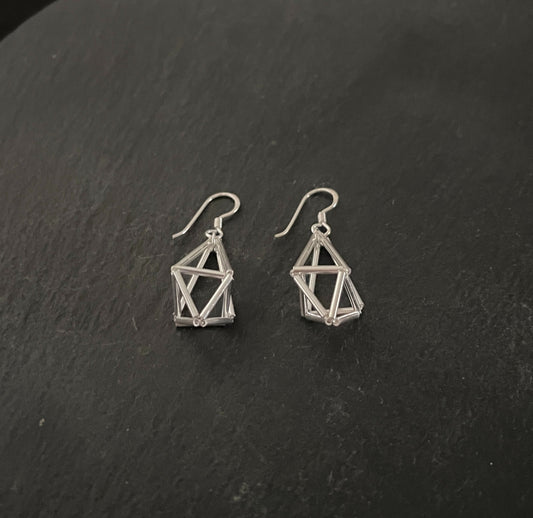 Silver Kite Earrings image 1