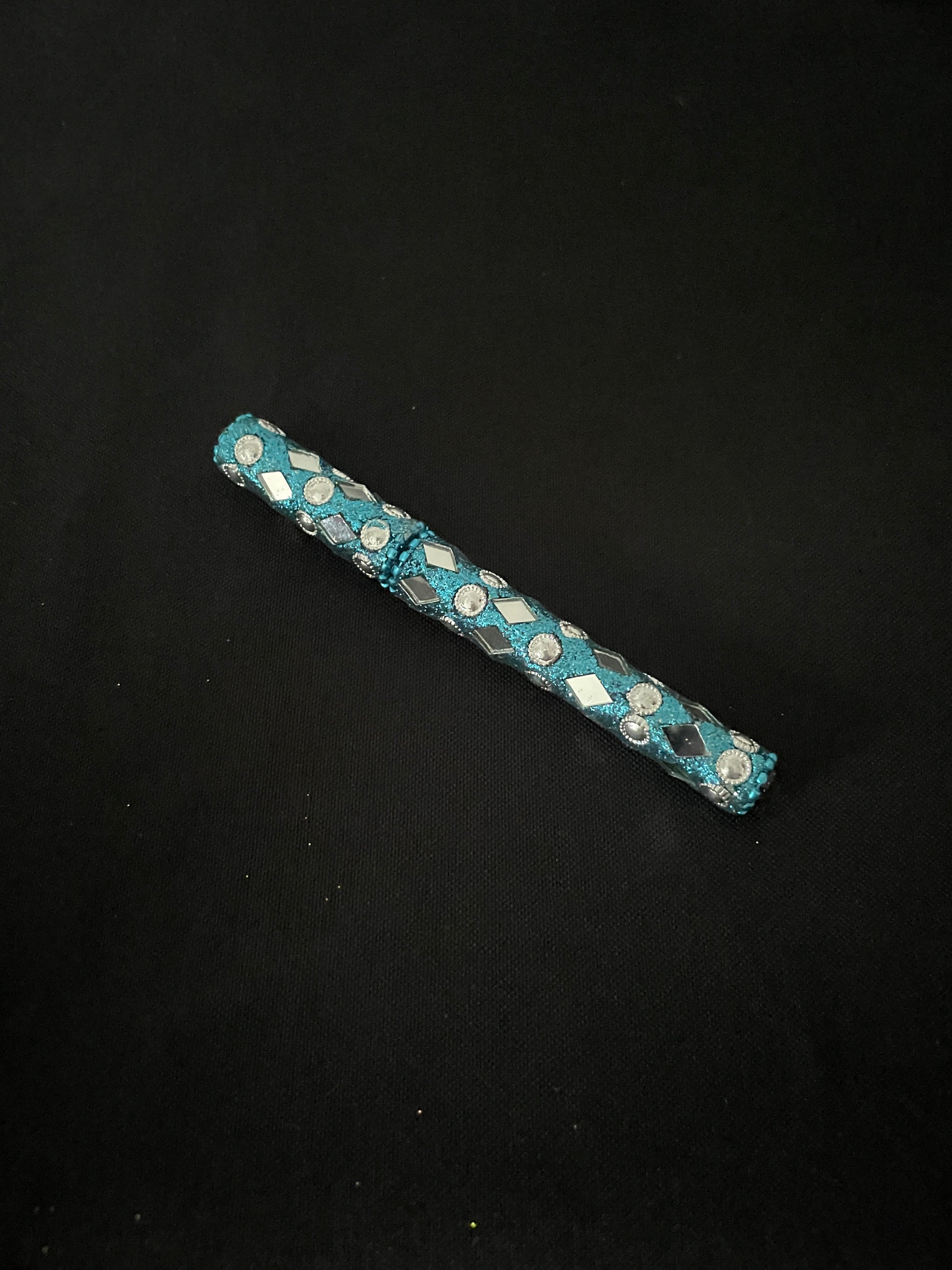Light Blue Glitter Pen image 0