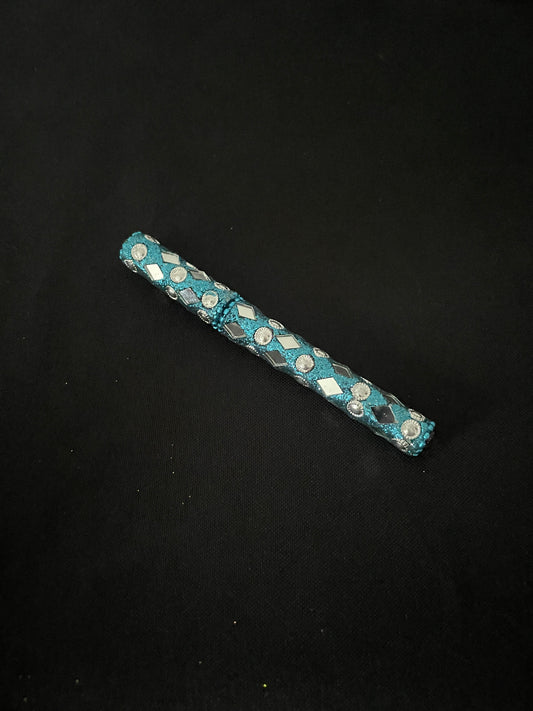 Light Blue Glitter Pen image 0