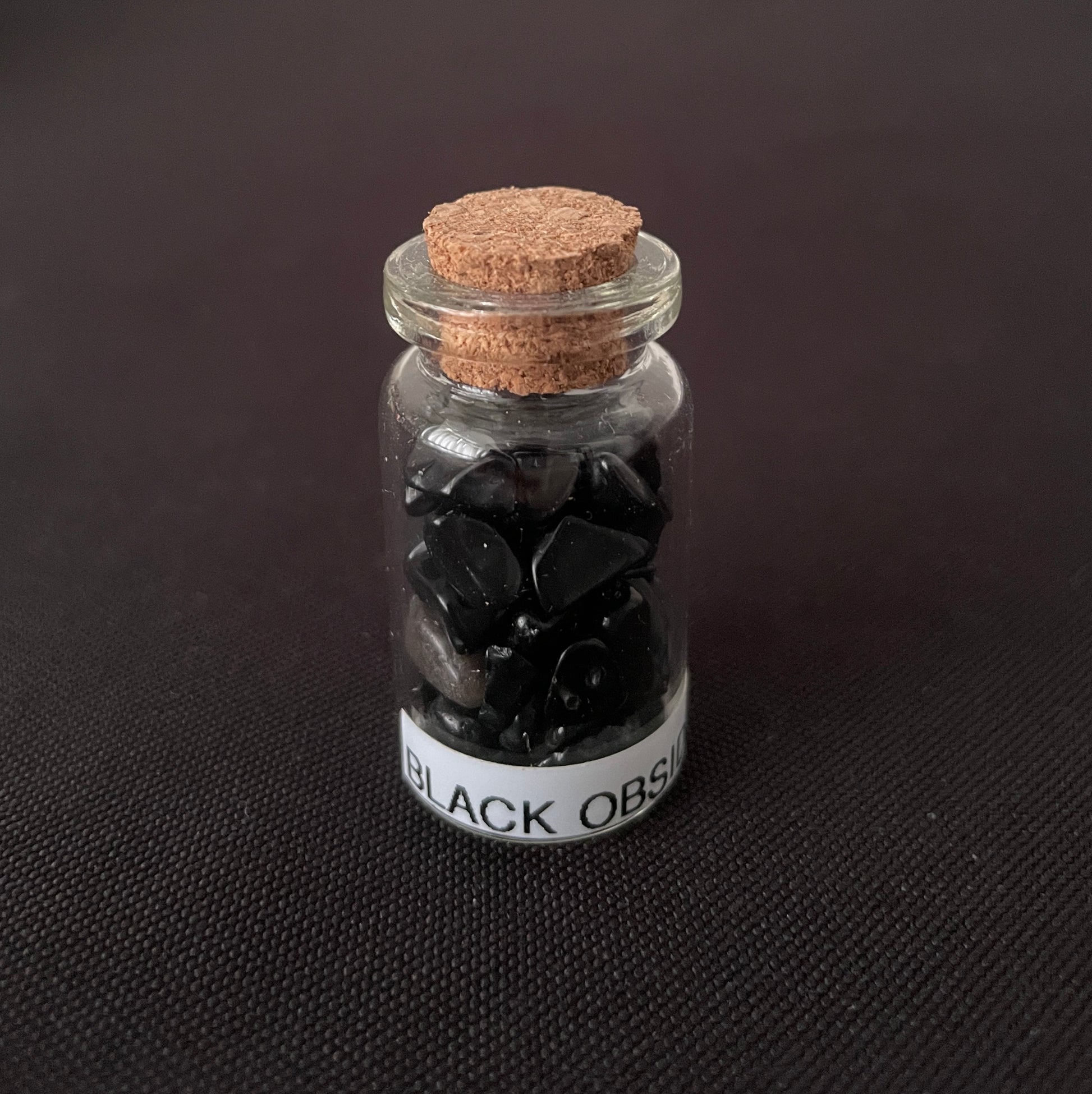 Black Obsidian Gemstone Jar image 1