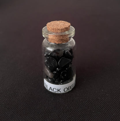 Black Obsidian Gemstone Jar image 1