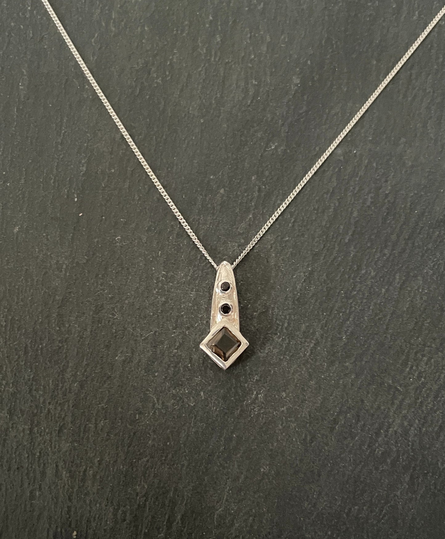 Smokey Quartz and Silver Pendant image 0