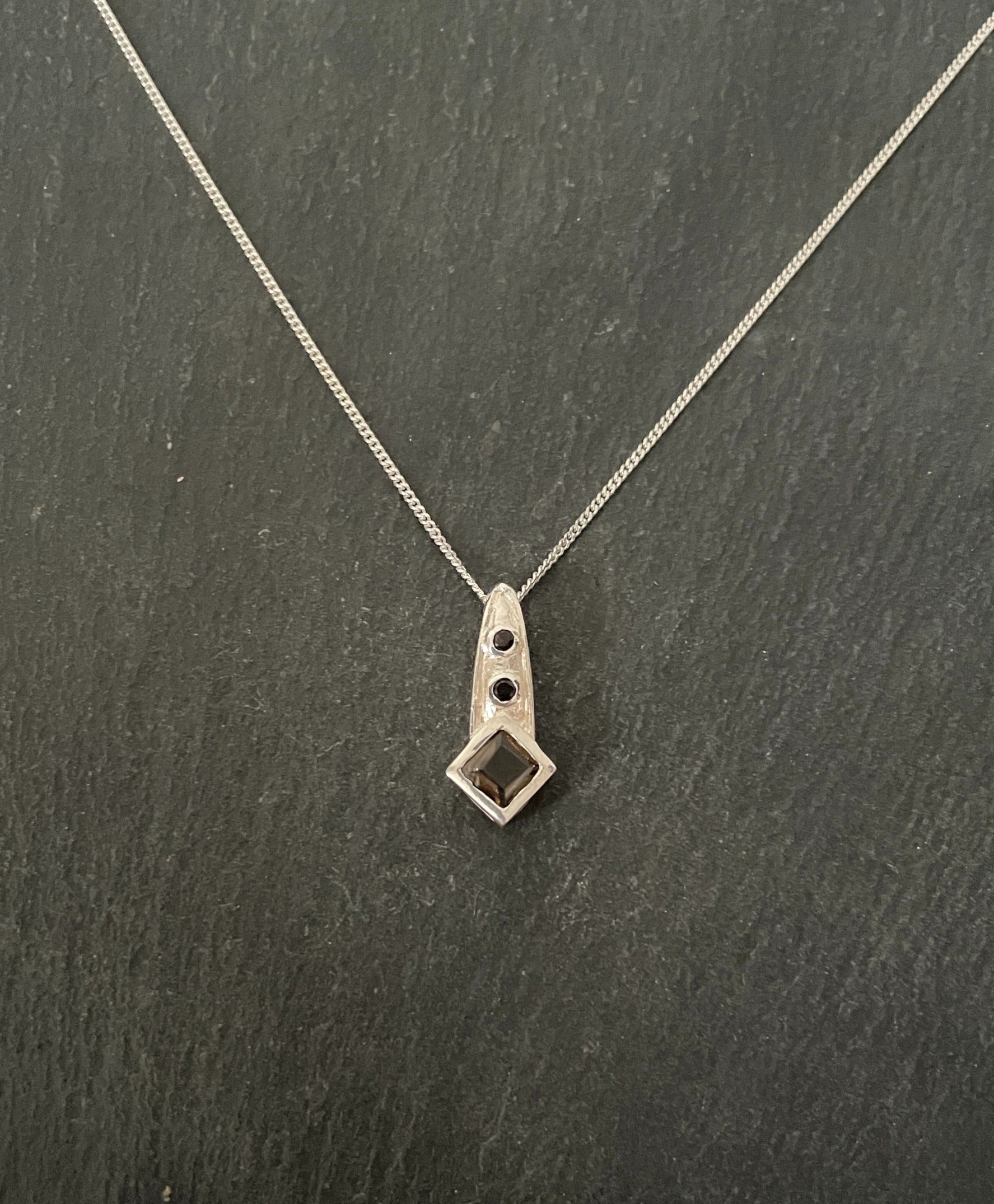 Smokey Quartz and Silver Pendant image 0