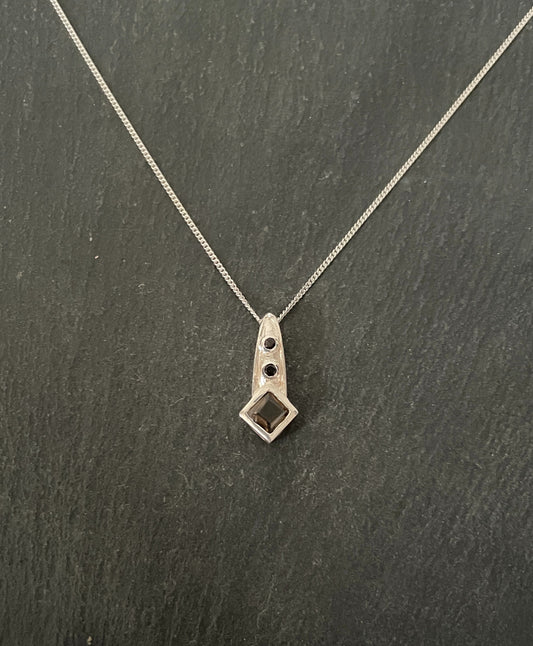 Smokey Quartz and Silver Pendant image 0