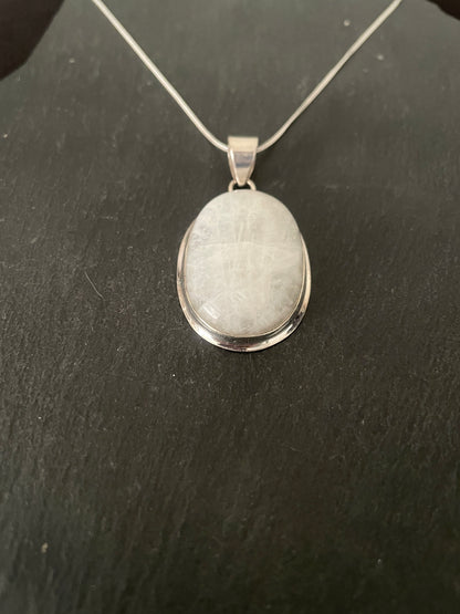 Large Oval Moonstone Pendant image 1