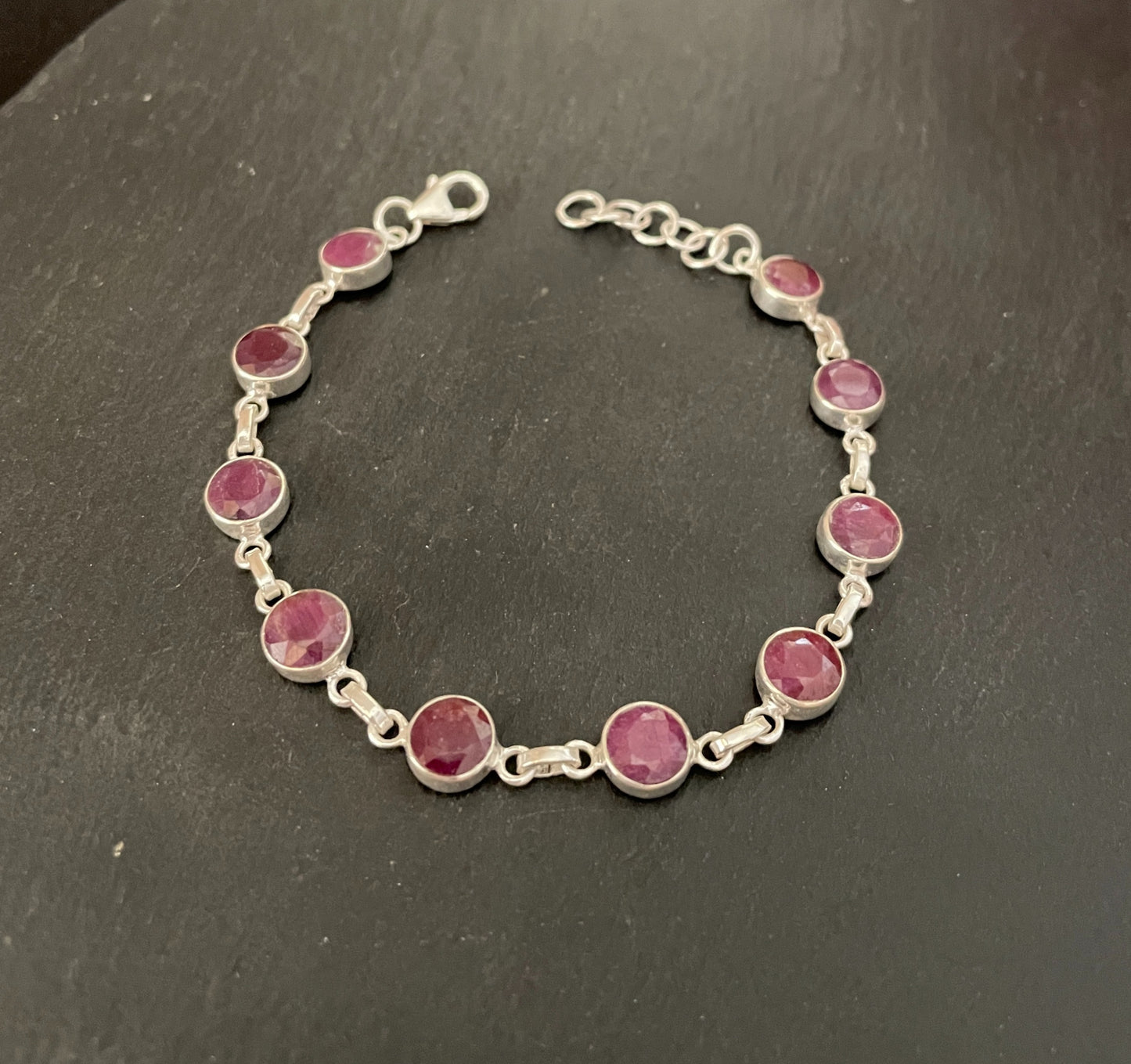 Round Ruby Bracelet image 0