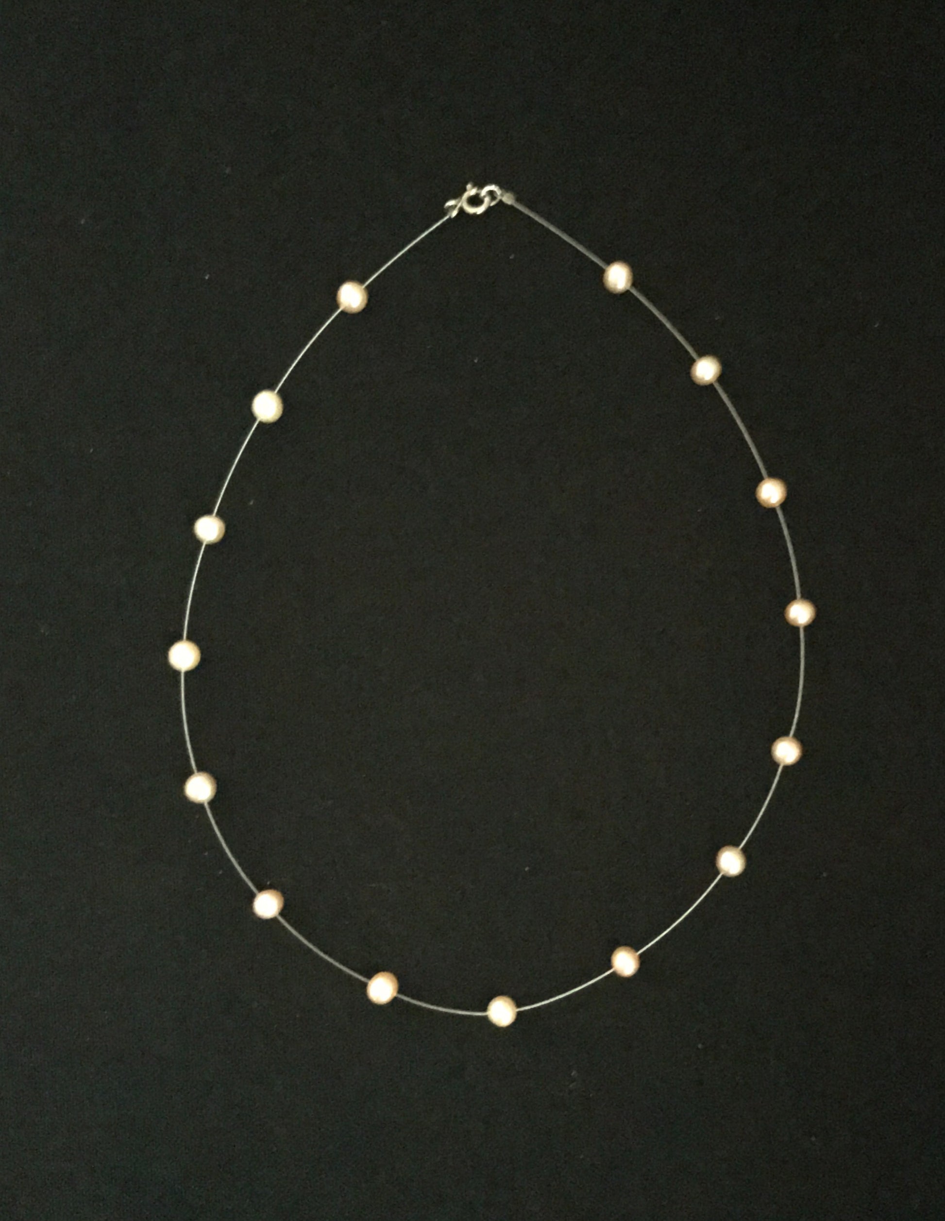 Peach Pearl Necklace image 0