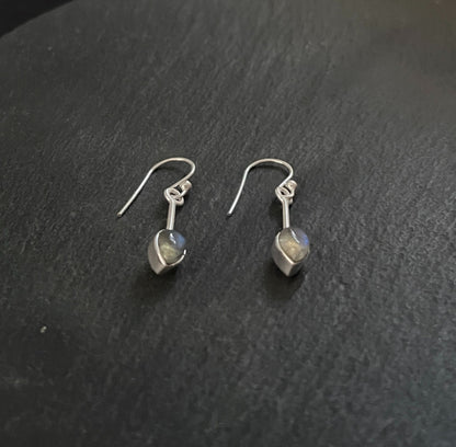 Labradorite and Silver Earrings image 1