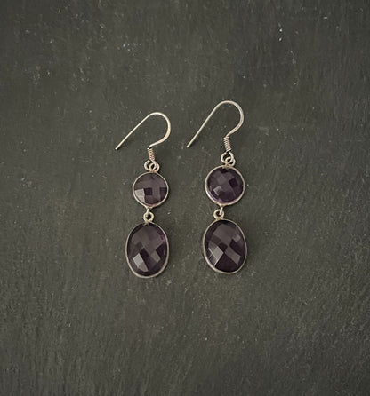 Amethyst Drop Earrings image 0