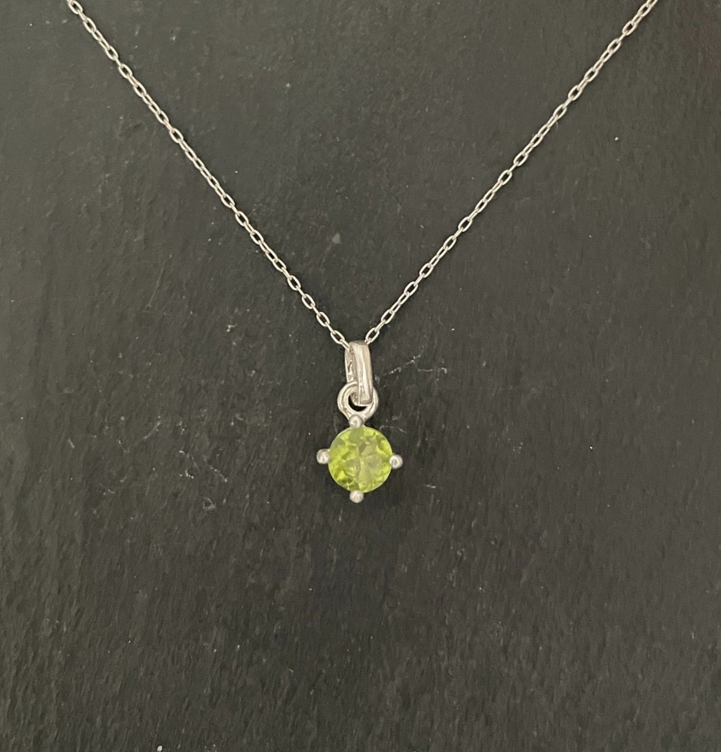 Peridot and Silver Pendant image 0