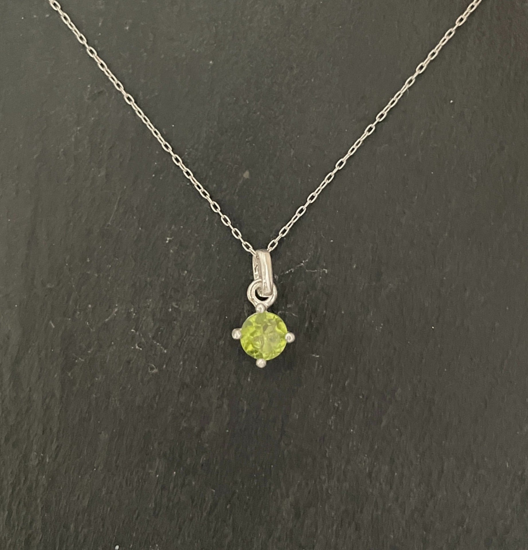 Peridot and Silver Pendant image 0