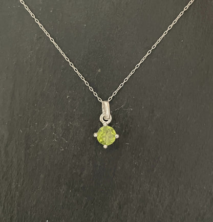 Peridot and Silver Pendant image 0