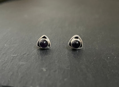 Amethyst Stud Earrings image 0