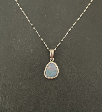 Opal Doublet Oval Pendant image 0
