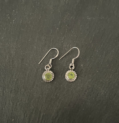 Peridot Round Earrings image 0