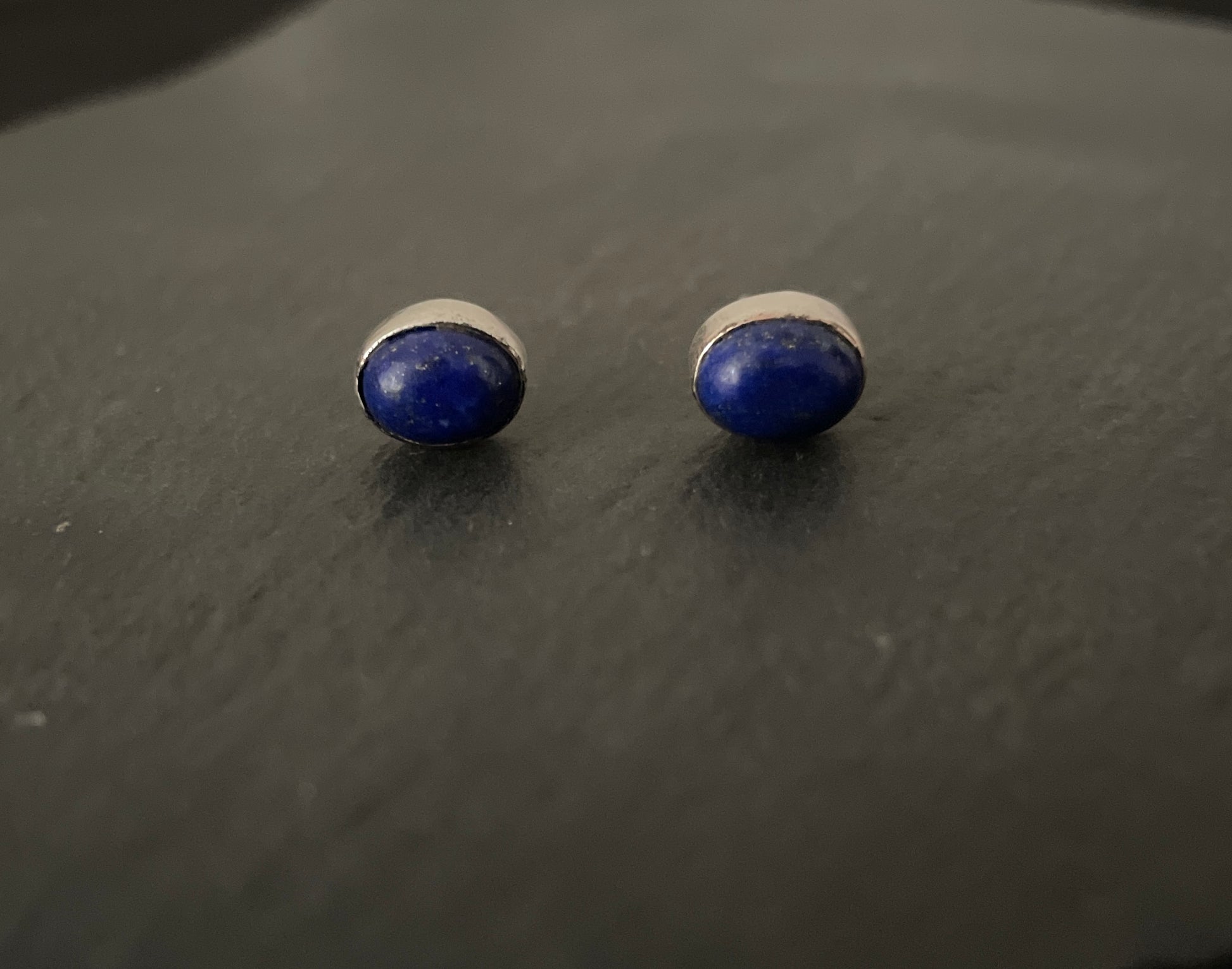 Lapis Lazuli Oval Studs image 0