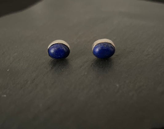 Lapis Lazuli Oval Studs image 0