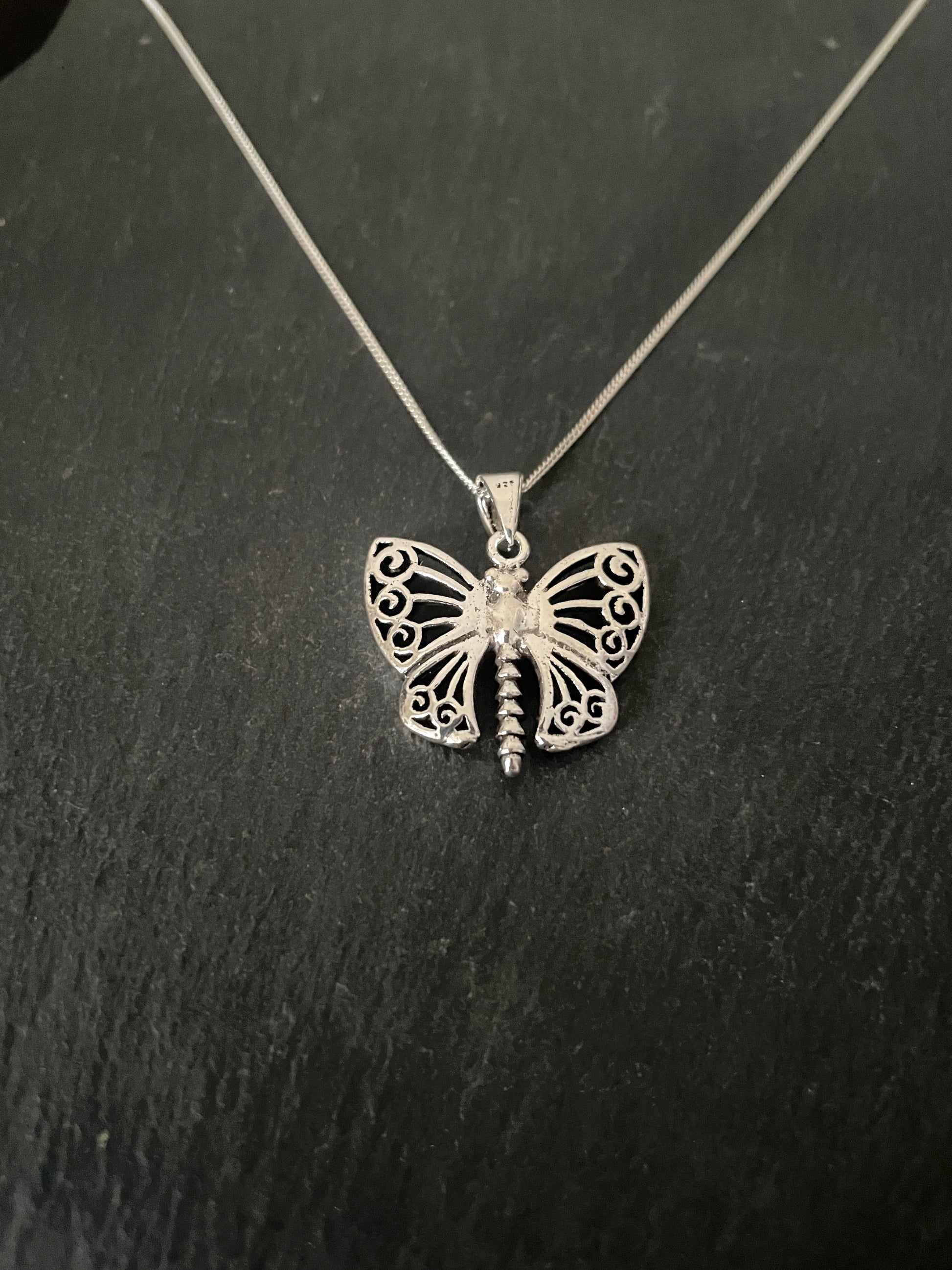 Silver Butterfly Pendant image 1